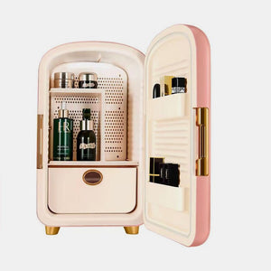 Upgrade your beauty routine by increasing the shelf-life and efficacy of skincare products by keeping them chilled! Organize your beauty routine; our revolutionary 12 Liter Skincare Fridge has enough space to store your entire beauty routine in one place!