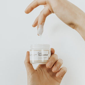 Hydrating Face Moisturizer with Aloe, Chamomile, Hyaluronic Acid and Vitamins C, E & B5. Non-greasy formula leaves face feeling smooth and nourished, improves appearance of skin elasticity and creates a powerful complex to lock in moisture.