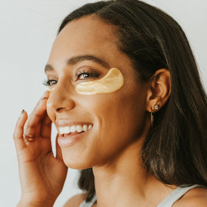 These 24k Gold Collagen Powder Eye Masks are the final touch for glowing skin. We use only plant-based collagen, vitamin C, rose oil, and hyaluronic acid in formulating these fragrance-free, firming, and hydrating under eye patches! The perfect accessory for your accessories! Just apply before or after using the mask, or anytime during the day that you have 20 minutes to give your skin.